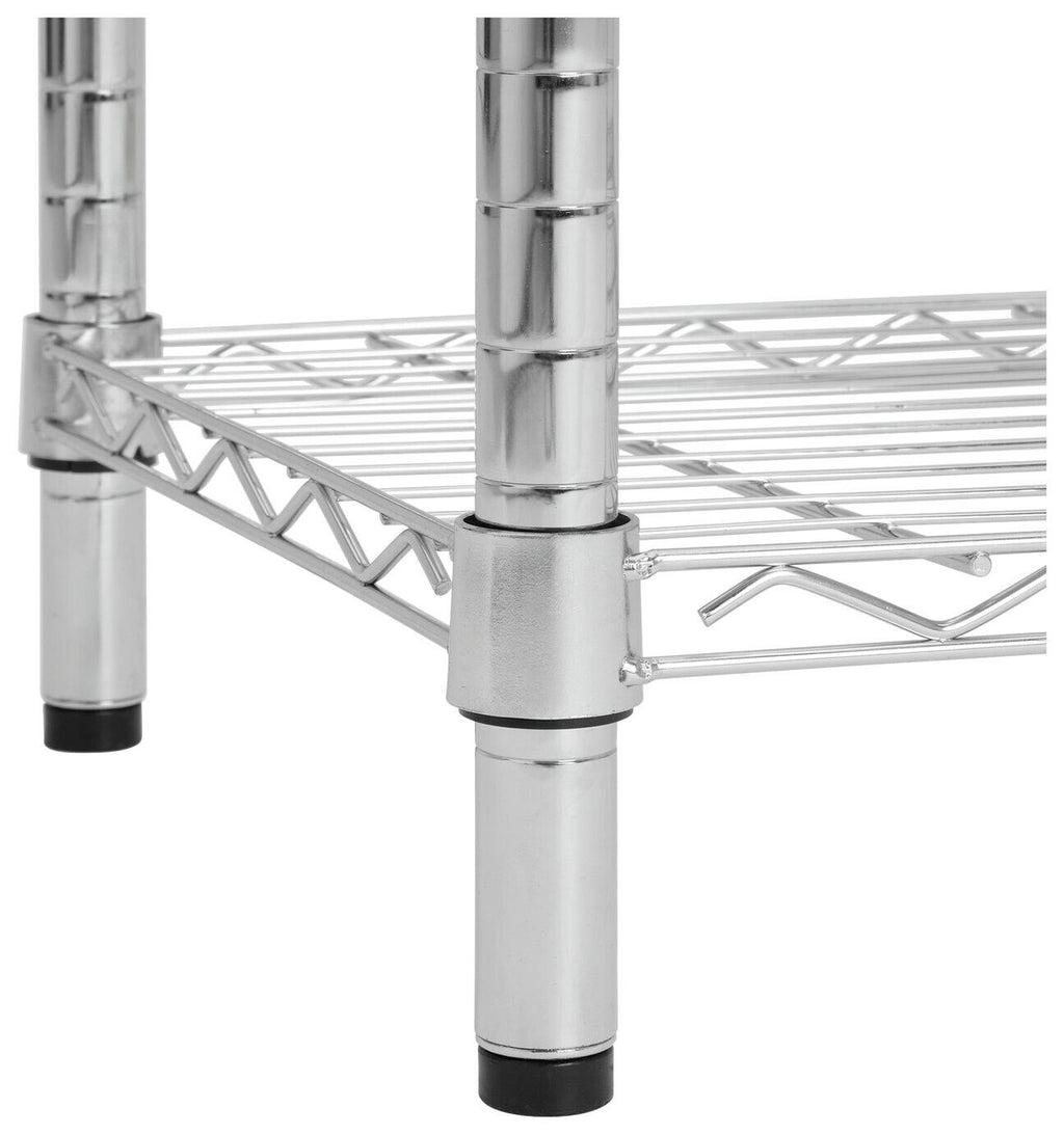 Home Metal 6 Tier Shelving Unit - Chrome