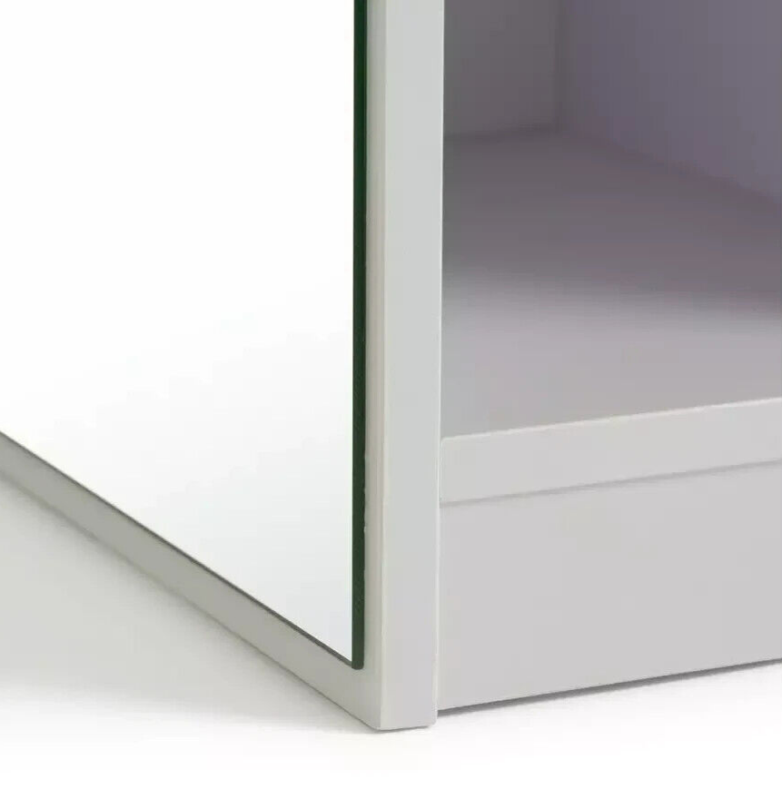 Prime Mirrored Narrow Tallboy - White