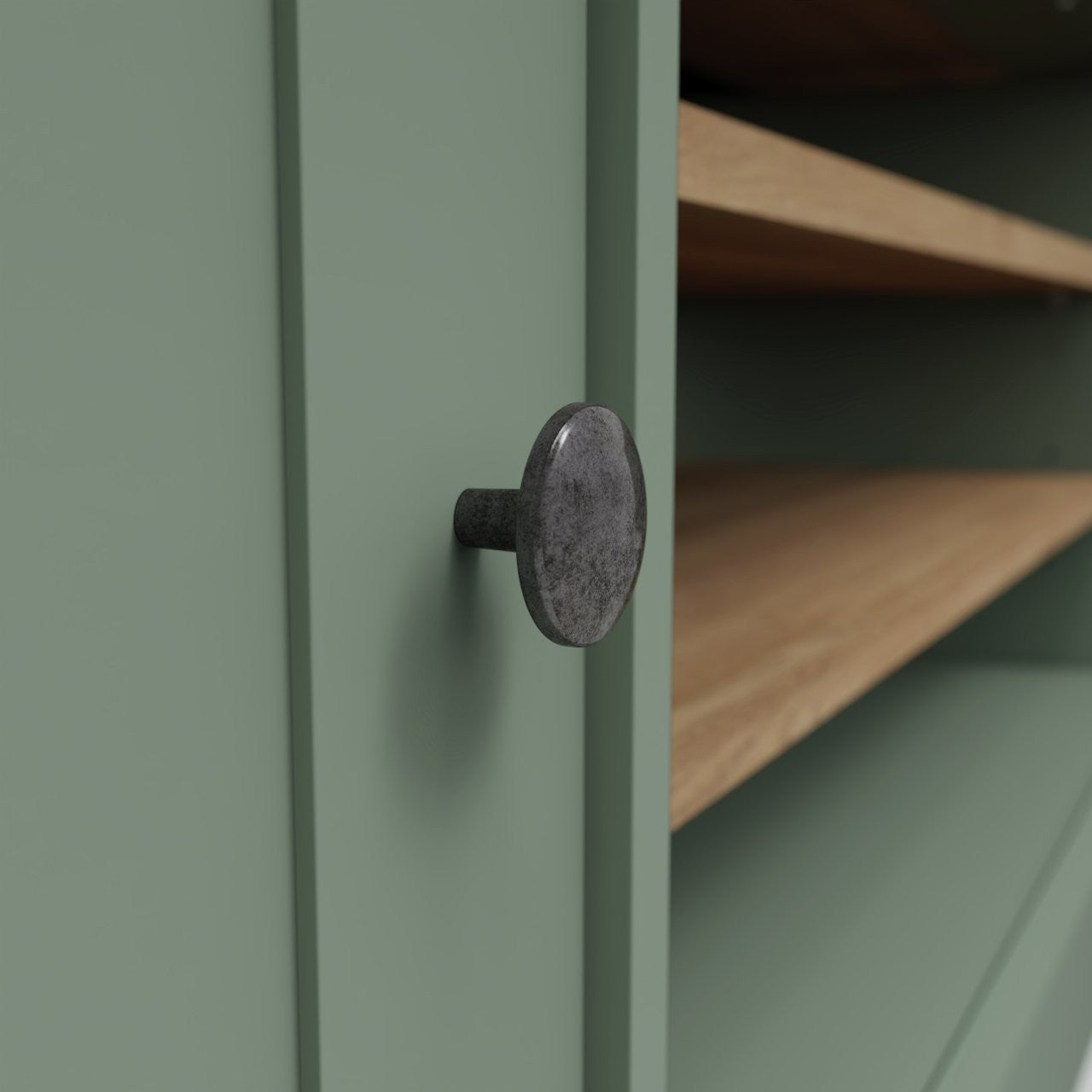 Home Winchester 2 Door TV Unit - Reed Green | modern TV unit