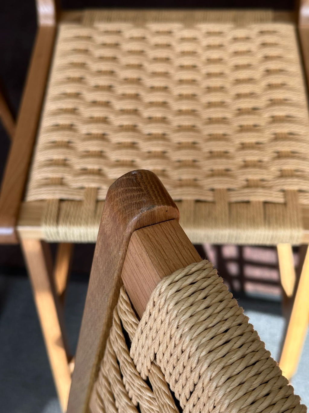 Habitat Faro Pair of Woven Oak Bar Stools - Natural ( S )