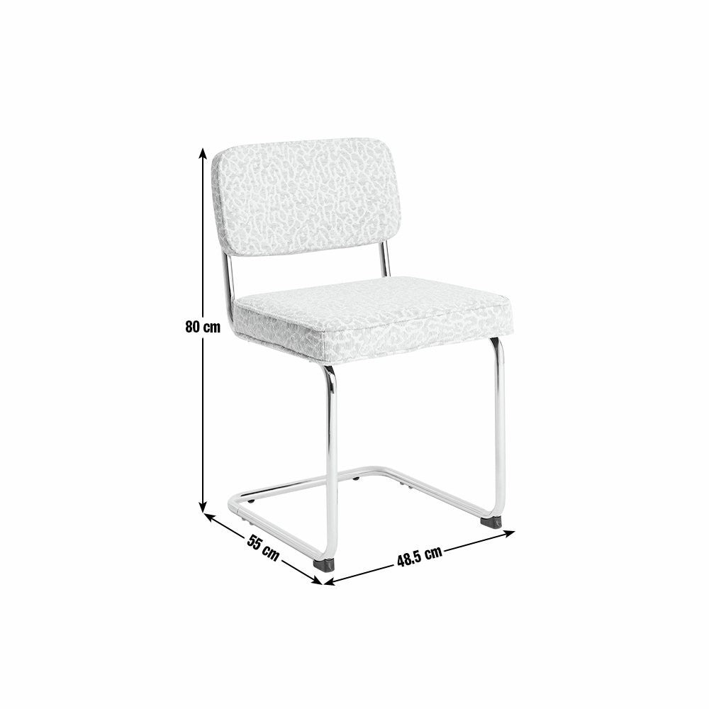 Enzu Metal Dining Chair - Leopard | Animal print interior furniture