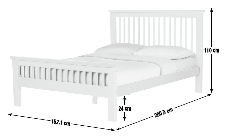 Home Aubrey Double Wooden Bed Frame - Oak Stain | style wooden bed double oak