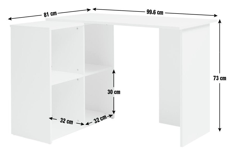 Malibu Corner Office Desk - White
