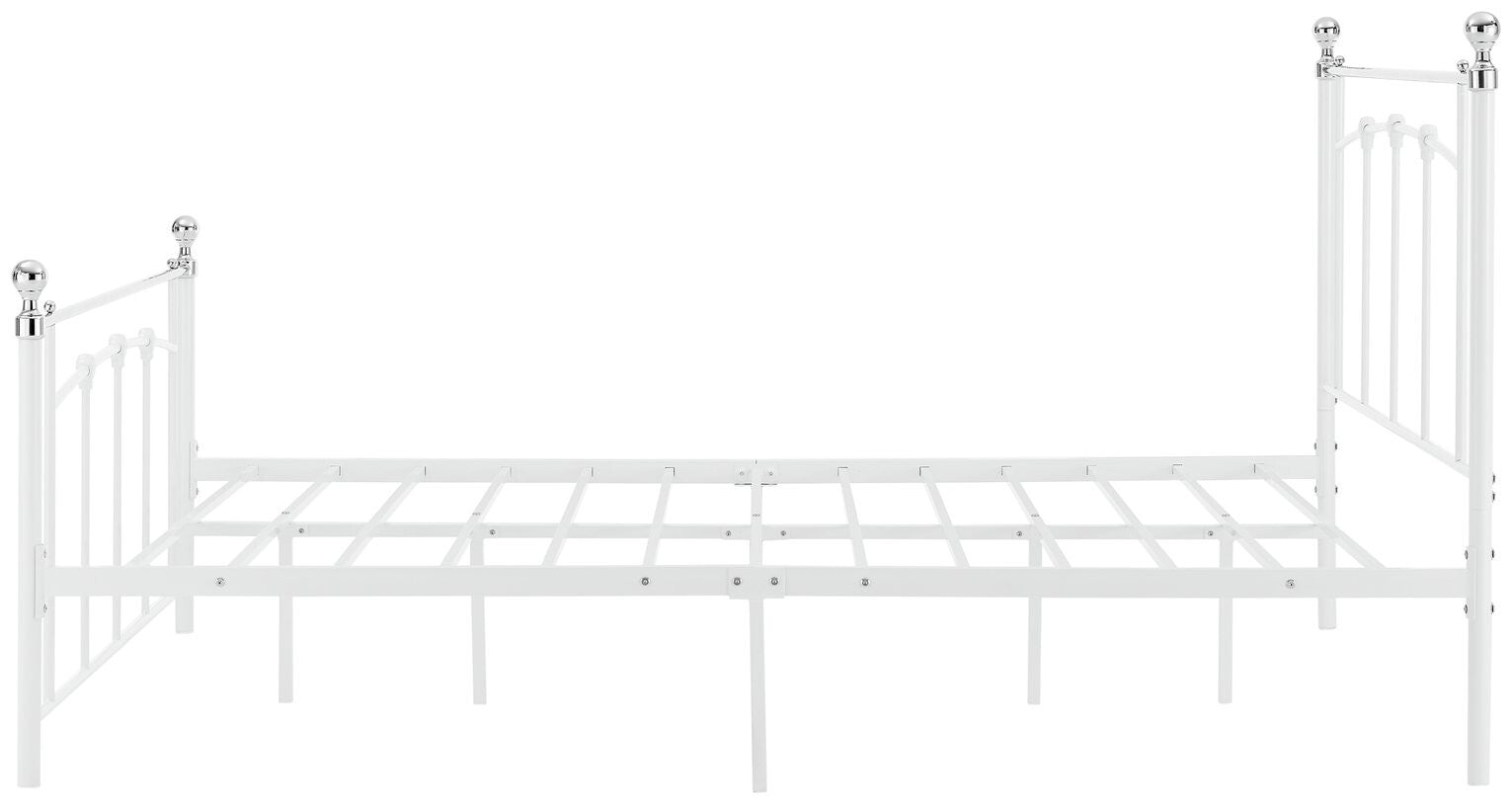 Yani Kingsize Metal Bed Frame - White