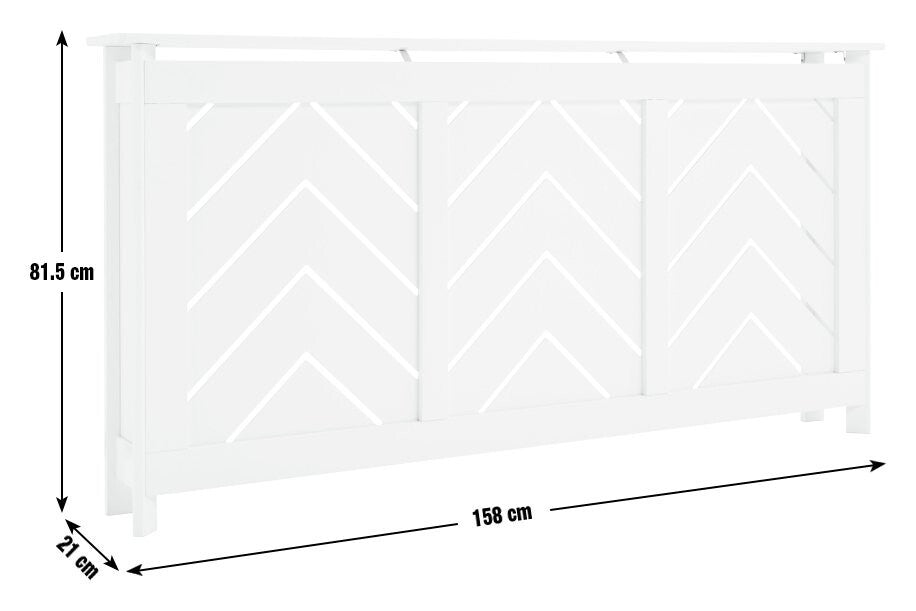 Habitat Chevron Large Radiator Cover - Black ( B GRADE 60900 )