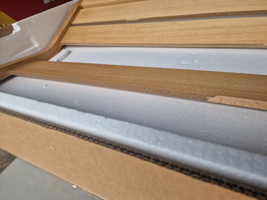 Radius Kingsize Wooden Bed Frame - Oak ( B Grade )