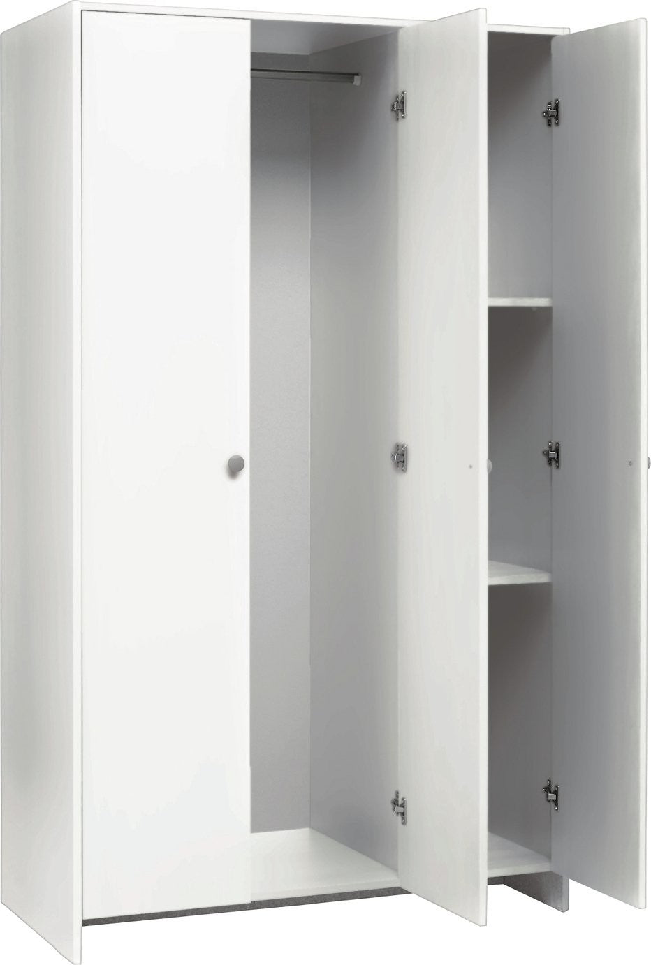 Home Seville 3 Door Wardrobe - White | White bedroom wardrobe