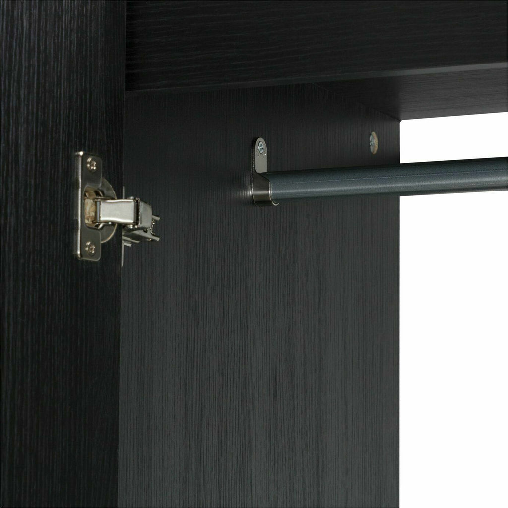 Malibu 2 Door 2 Drawer Wardrobe - Black Oak Effect | Bedroom Storage for Clothes