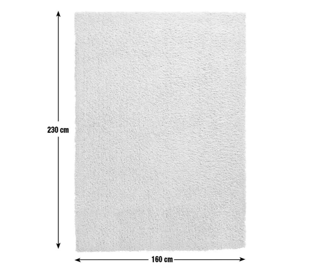 Habitat Recycled Cosy Plain Shaggy Rug - 160x230cm - Pink | Soft Eco Living Rug
