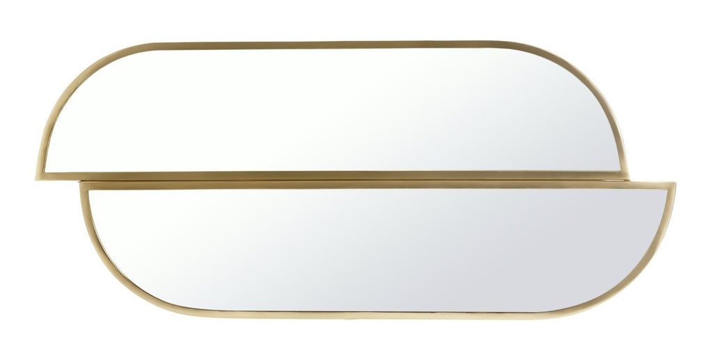Pill Wall Mirror - Gold