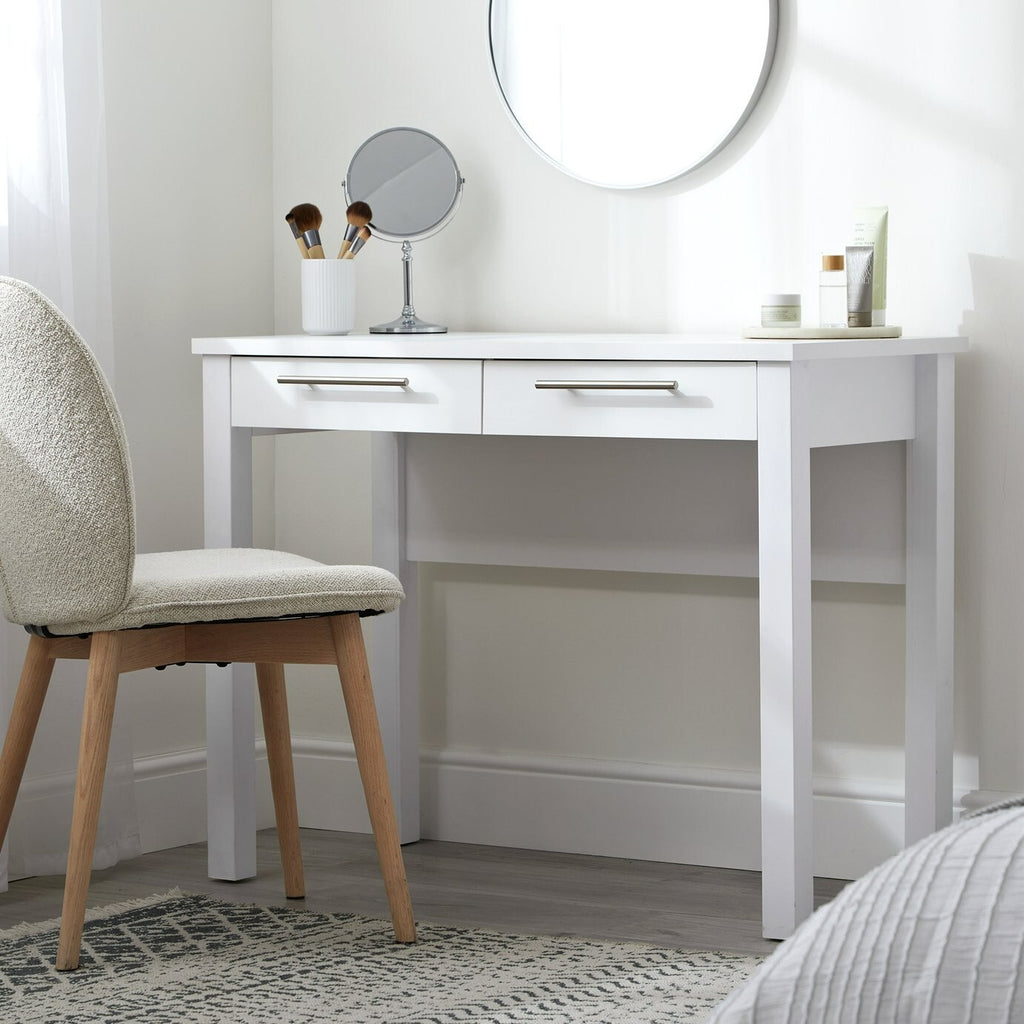 Home Brisbane 2 Drawer Dressing Table - White