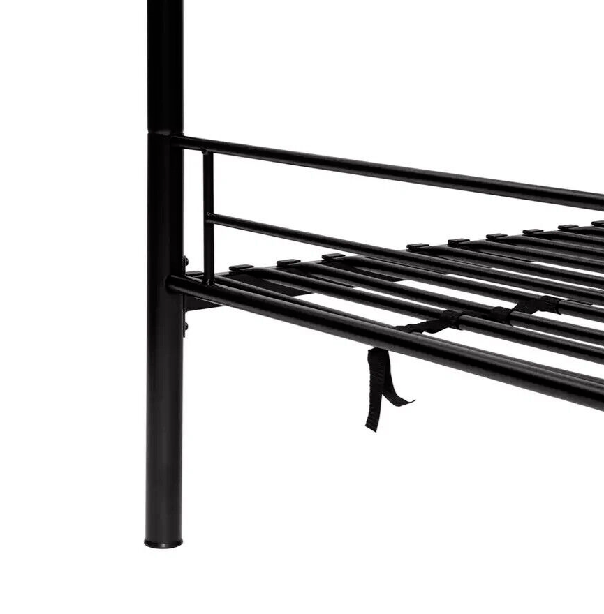 Mason Single Bunk Bed For Kids / Adults / Teenager -Black 2 Memory Foam Mattress