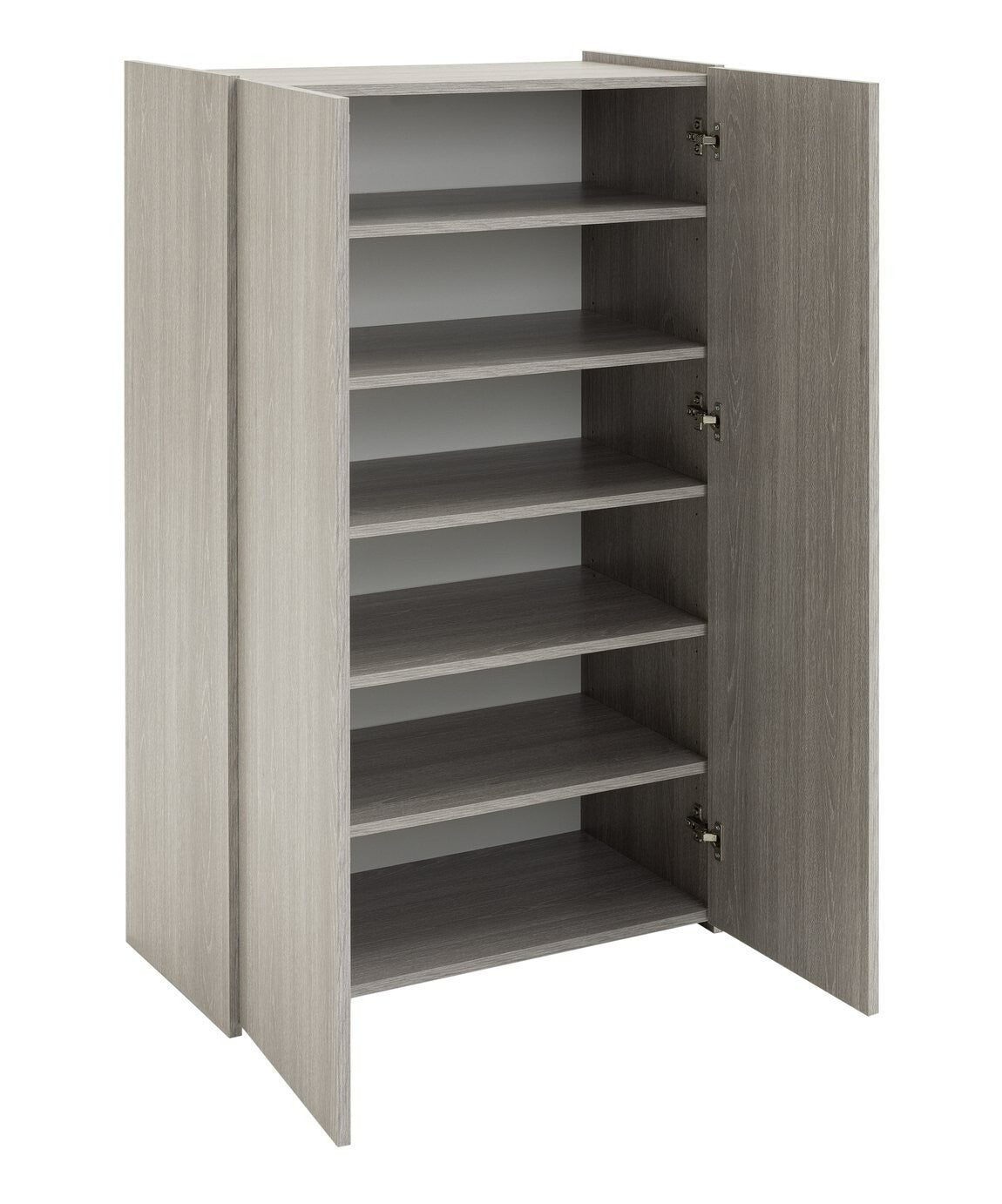Seville 2 Door Shoe Storage Cabinet - Grey & Oak ( B Grade 41093 -  41092 )