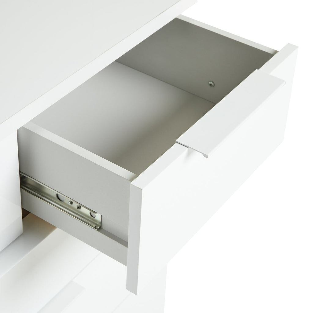 Hallingford 3+2 Drawer Chest -White Gloss