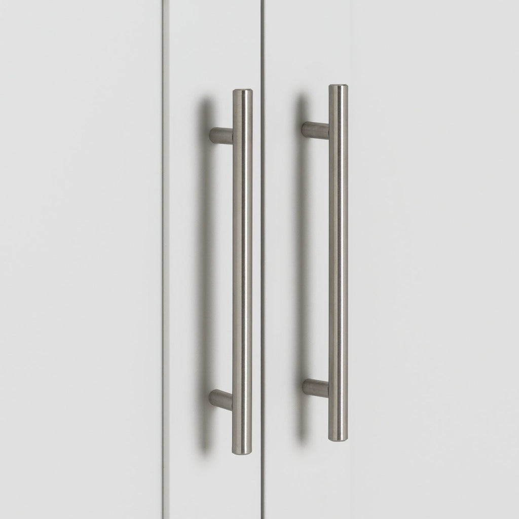 Munich Panelled 2 Door Wardrobe - White | Modern white wardrobe