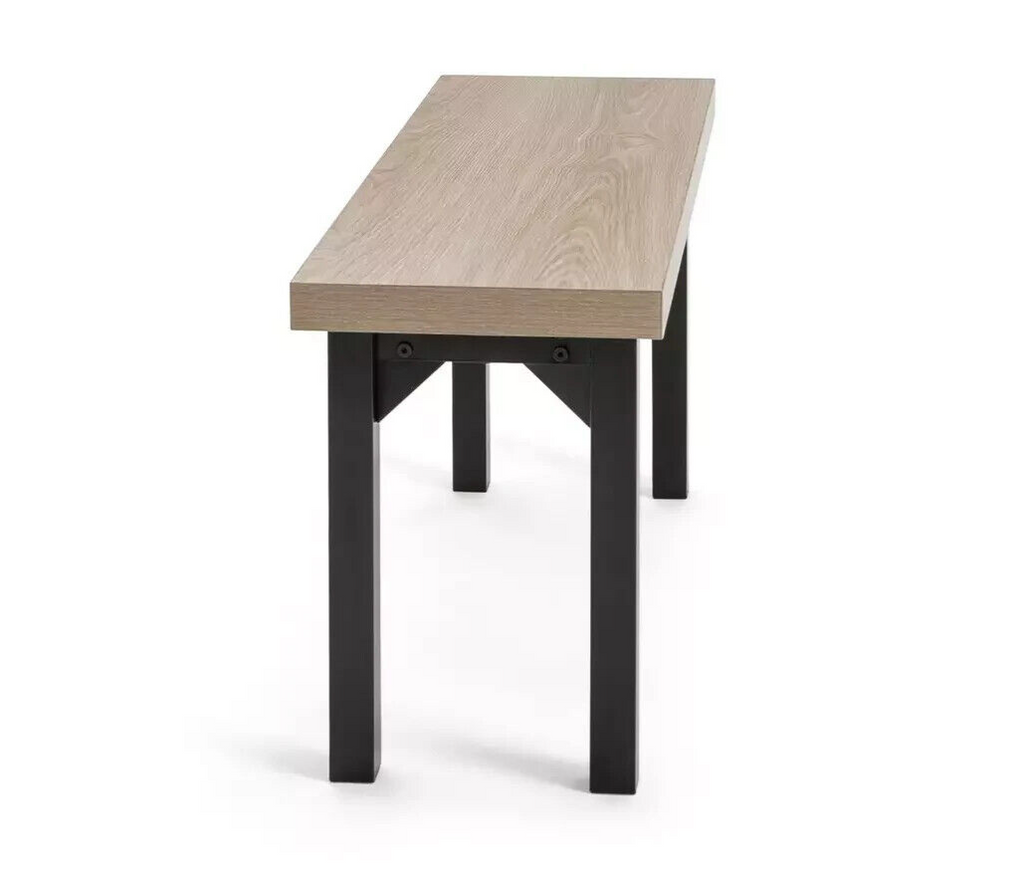 Habitat Zayn Wood Effect Dining Table & 2 Natural Benches (B Grade 58821 - 5882)
