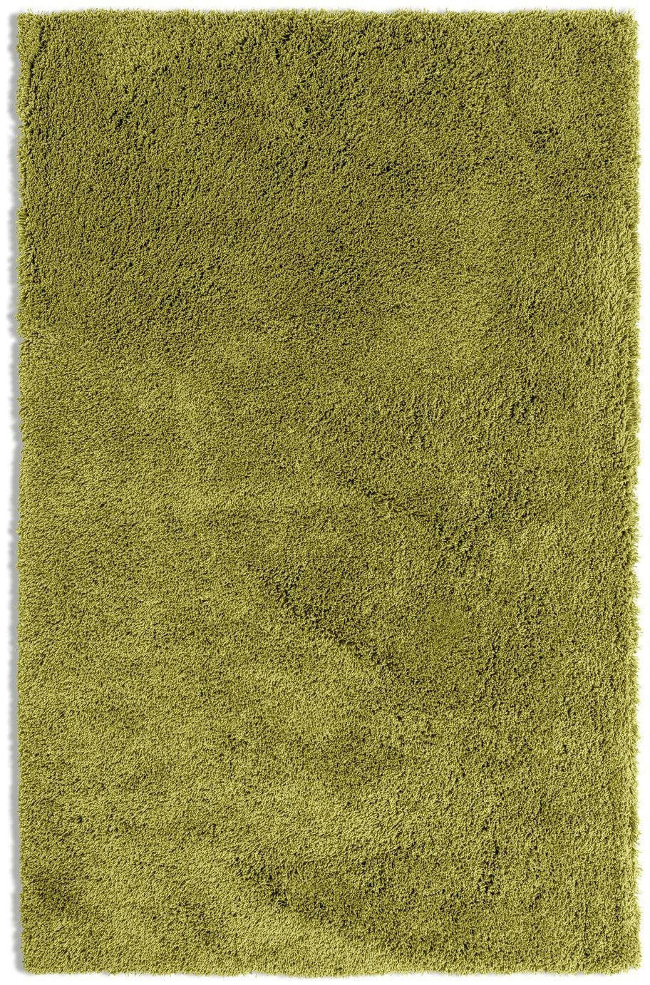 Habitat Noodle Shaggy Plain Rug - Olive - 120x170cm