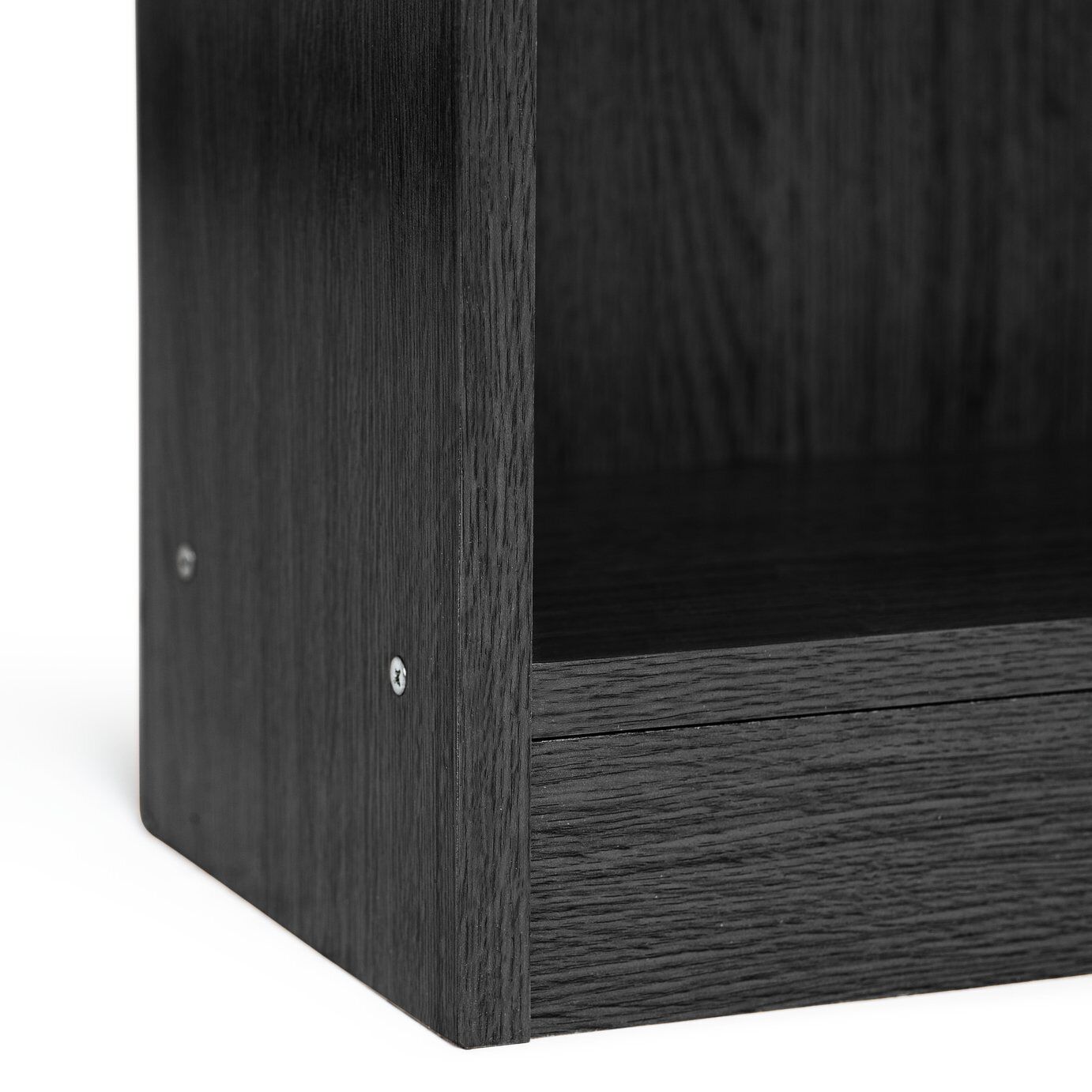 Maine Deep 6 Shelf Bookcase - Shelving Storage Unit Display Cabinet - Black