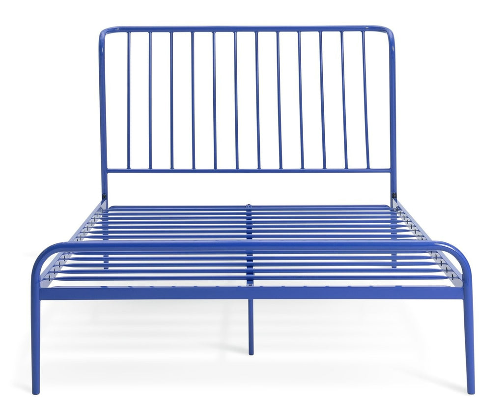 Kanso Double Metal Bed Frame - Blue | modern metal bed frame