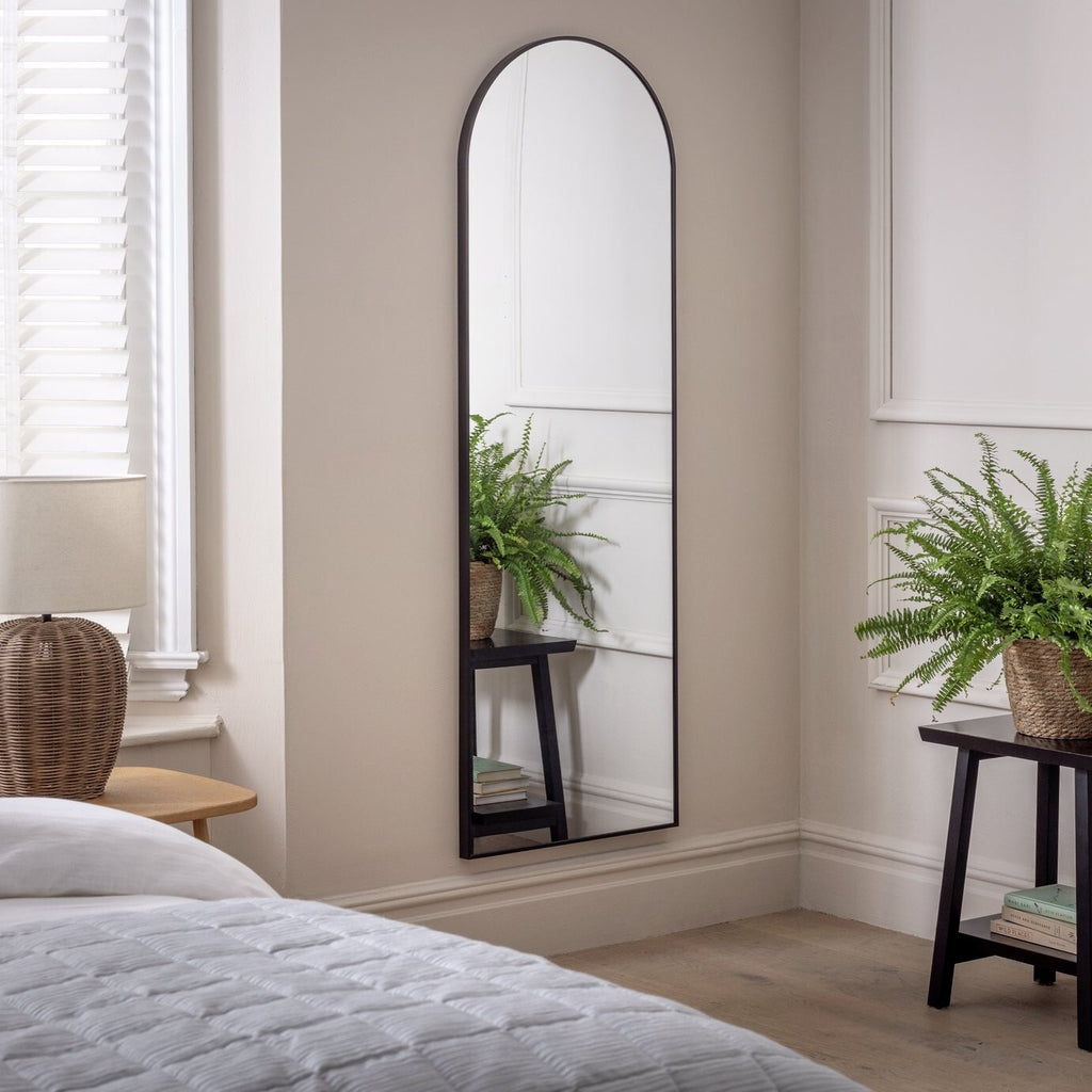 Habitat Arch Full Length Wall Mirror - Black - 50x150cm
