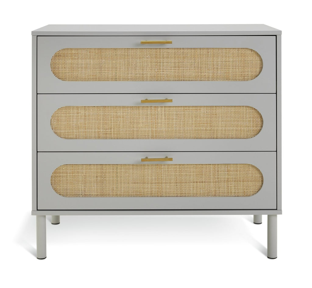 Monica 3 Drawer Chest - Grey