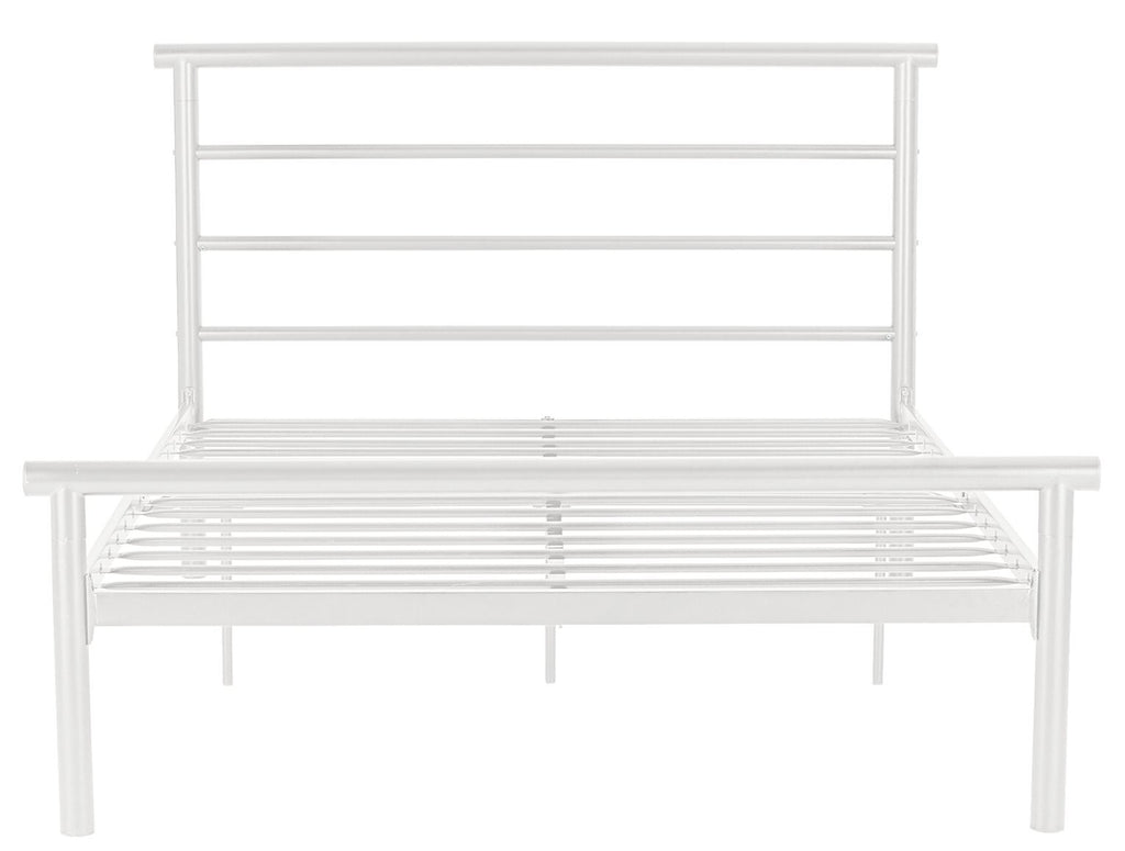 Avalon Small Double Metal Bed Frame - White ( B Grade 37136 - 37134 )
