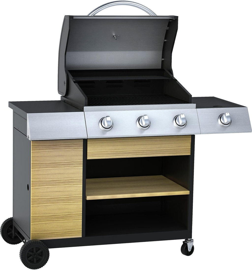 Deluxe 3 Burner with Side Burner Gas BBQ