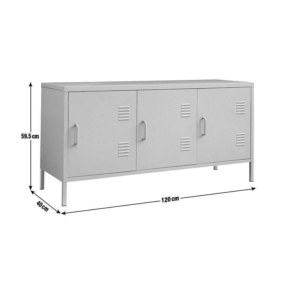 Habitat Stevie 3 Door Locker - Green ( B  Grade 50802 )