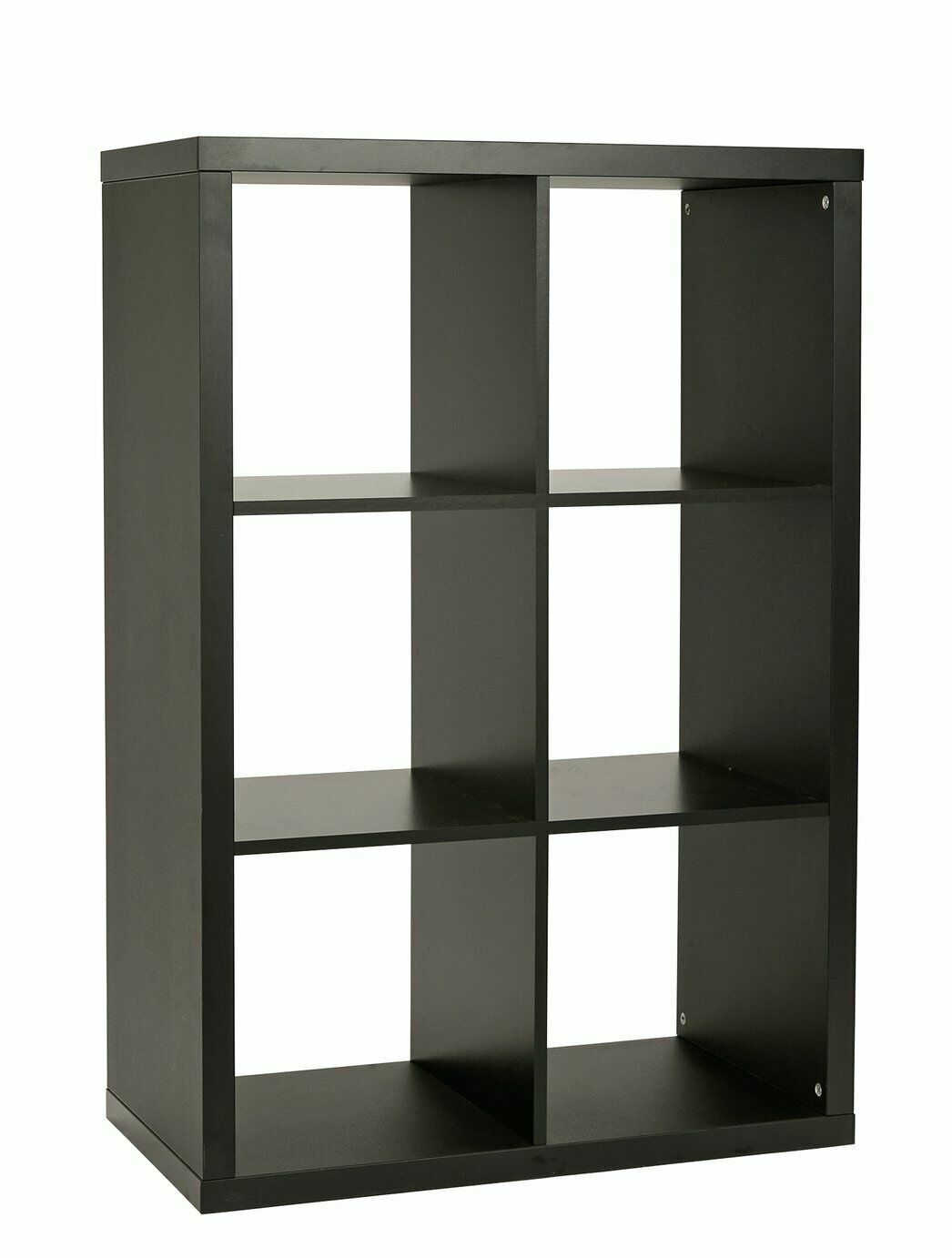 Habitat Squares Plus 6 Cube Storage Unit - Black | Modern Organizer Home Office