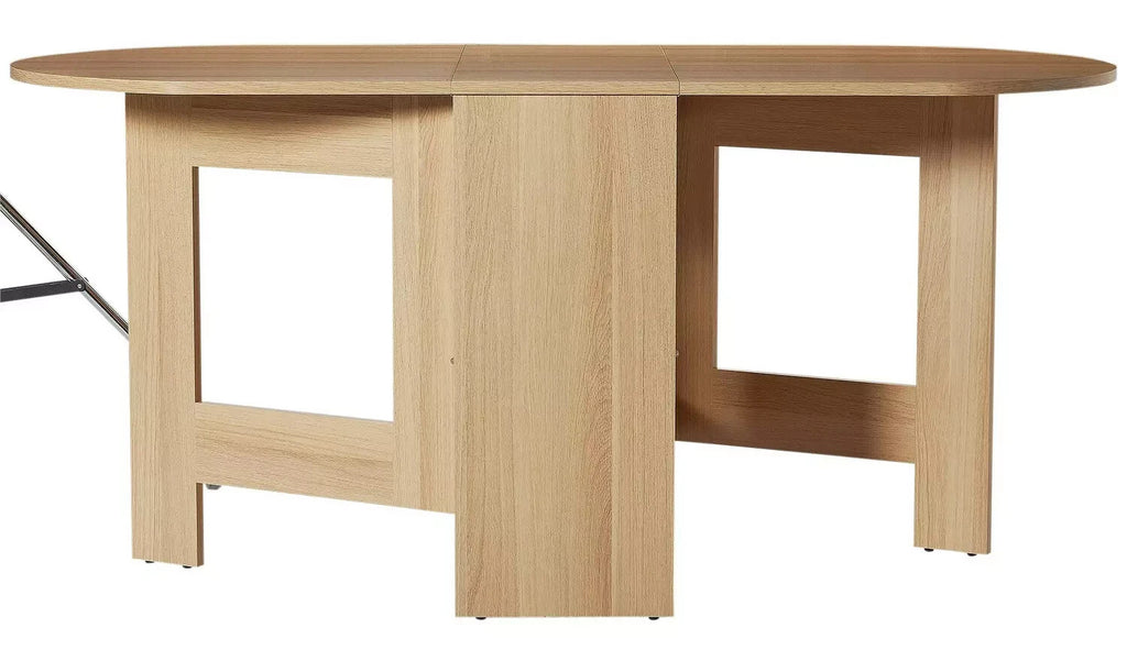 Home Folding 4-6 Seater Table Light Oak Effect | Dining Furniture for Kitchen