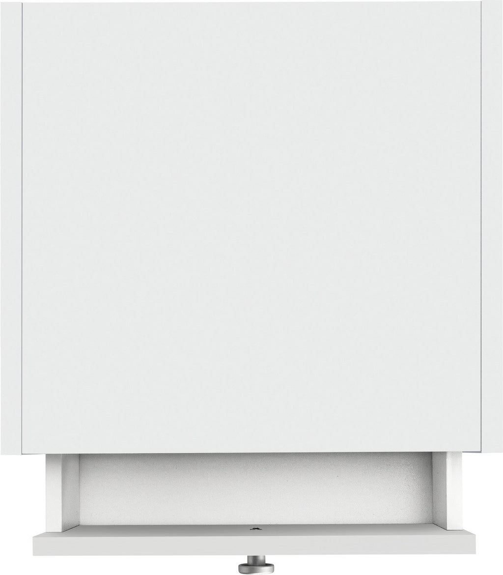 Home Seville 1 Drawer Bedside Table - White | Nightstand Storage for Bedroom Use