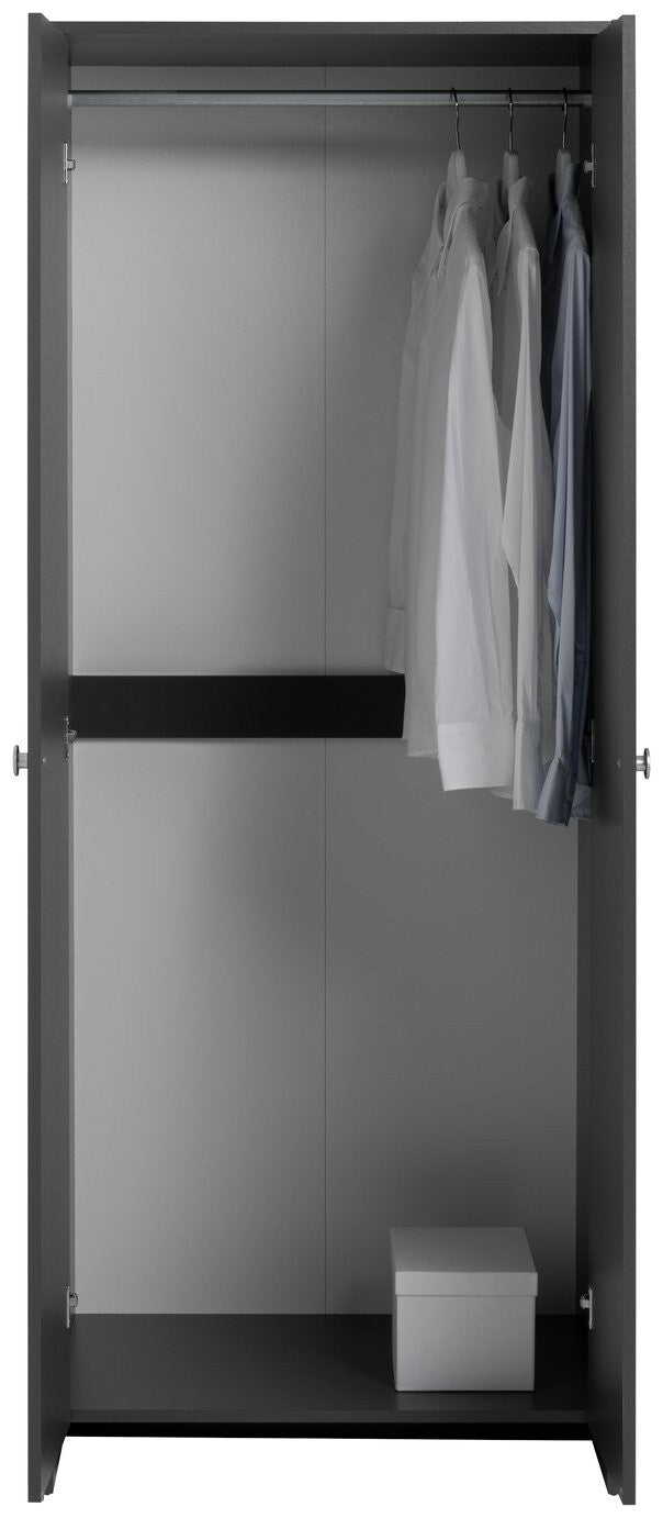 Seville 2 Door Wardrobe - Anthracite