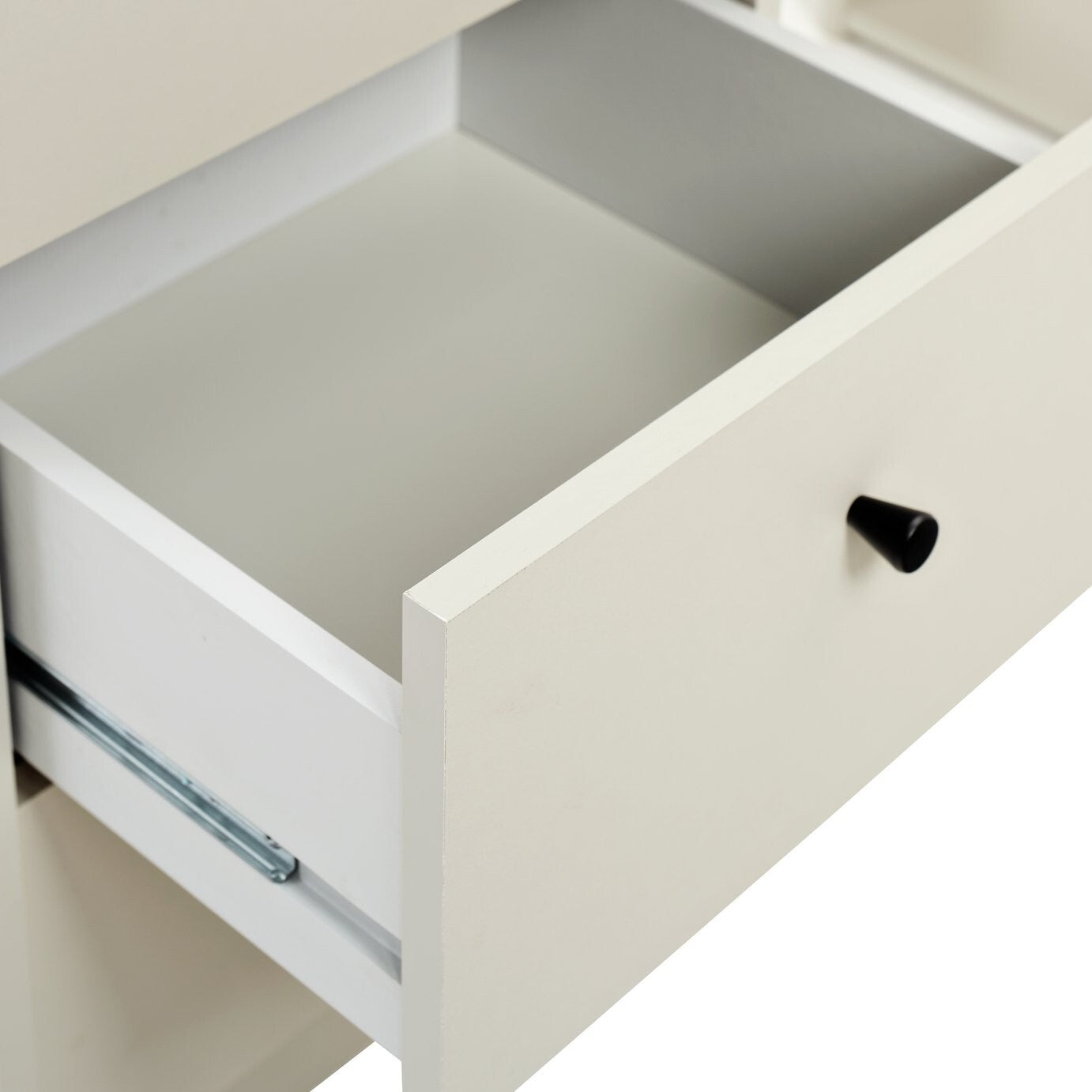 Home Malibu 3 Drawer Office Desk - Light Grey ( B Grade 40769 )