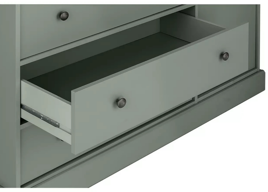 Home Kensington 3 Door 3 Drawer Wardrobe - Sage Green ( B Grade )