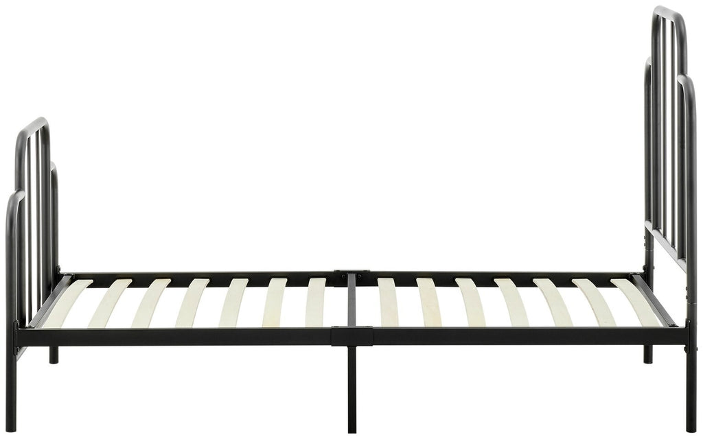 Habitat Jacques Single Metal Bed Frame - Black | Sturdy Bedroom with Mattress