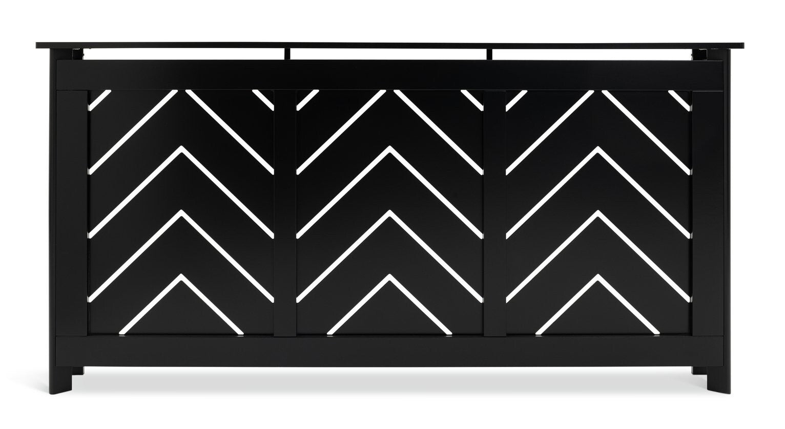 Habitat Chevron Large Radiator Cover - Black ( B GRADE 60900 )