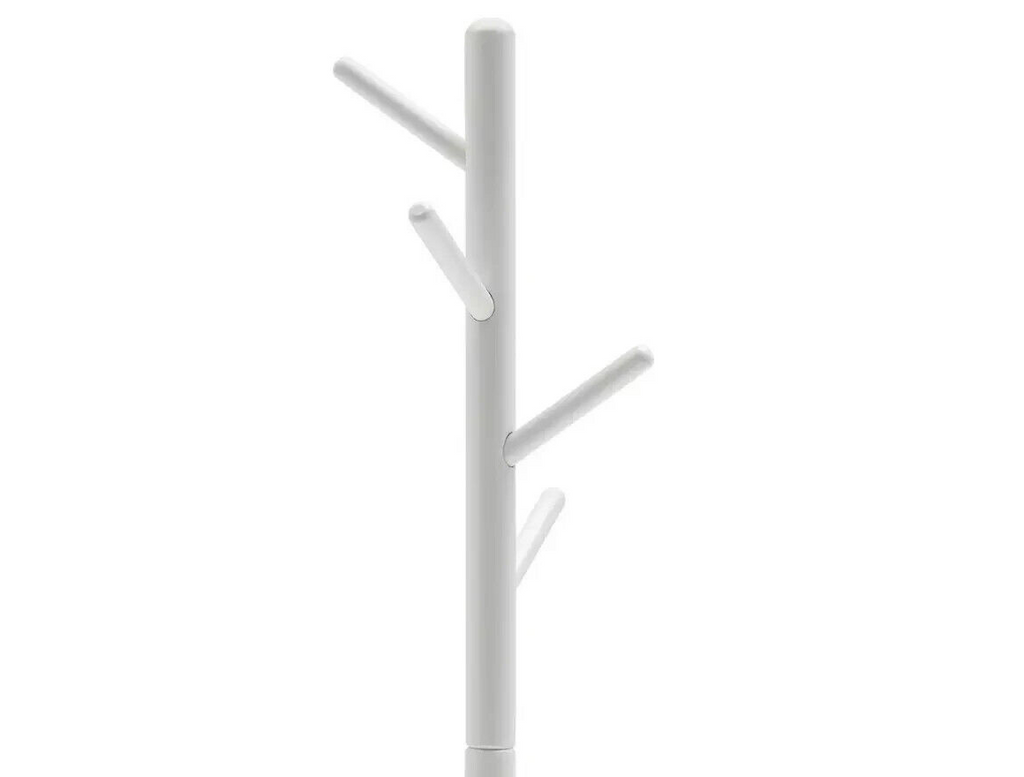 Habitat Coat Tree Stand - White | Modern Hallway Clothes Hanger Storage Rack