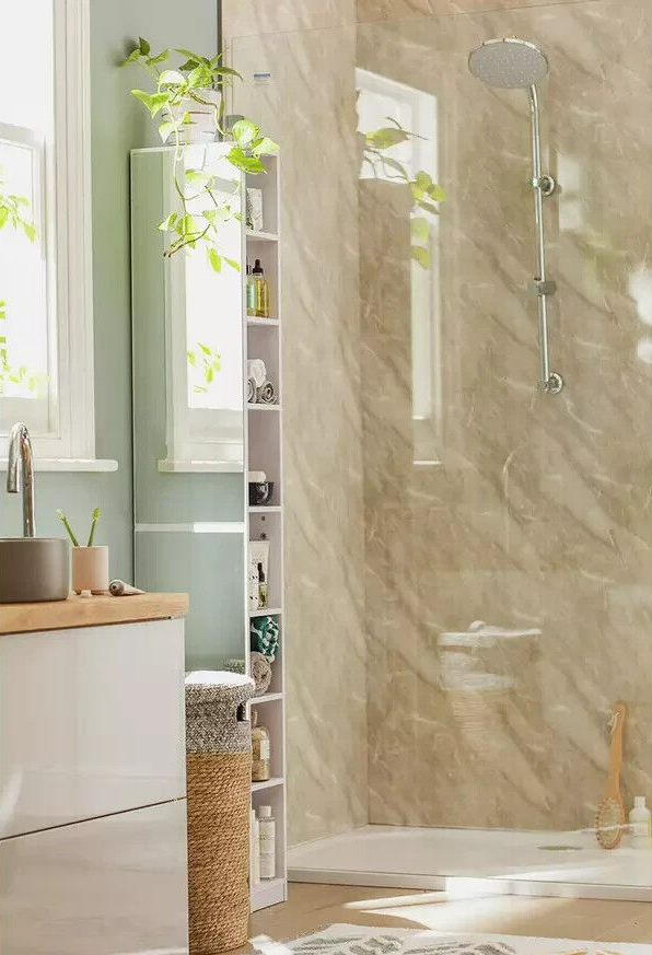 Prime Mirrored Narrow Tallboy - White