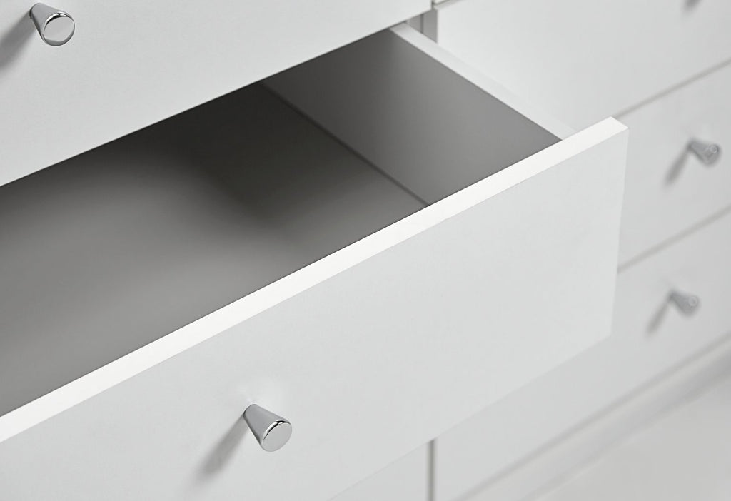 Home Malibu 8 Drawer Chest - White | White clothes storage unit