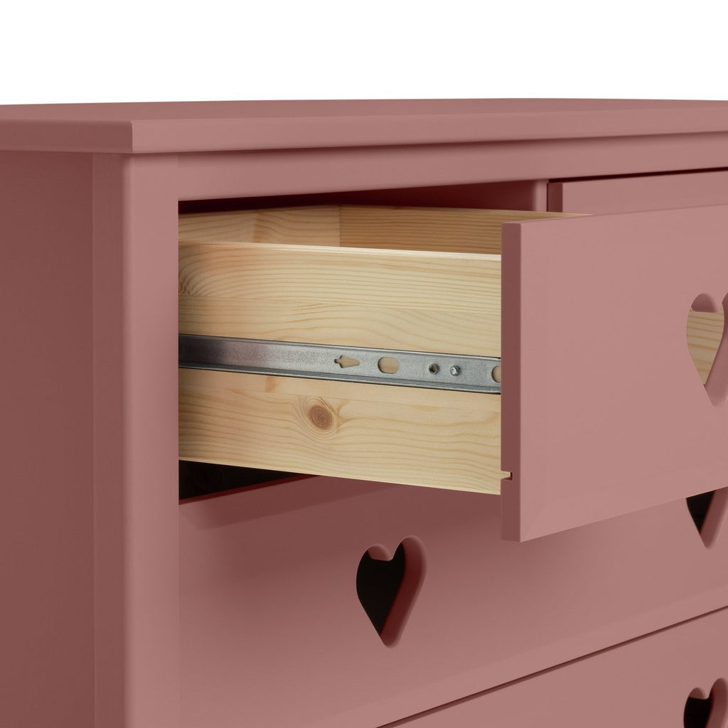 Home Kids Mia 6 Drawer Chest - Pink | kids bedroom storage