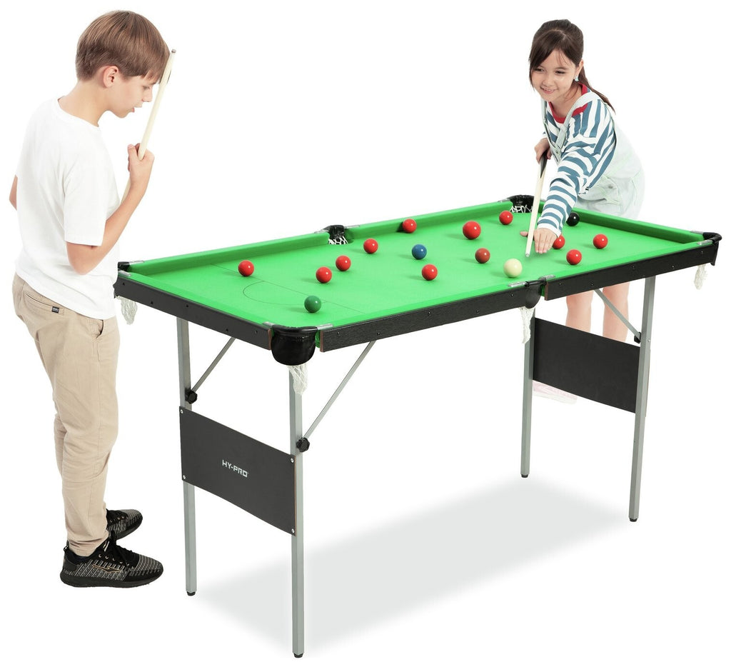 Hy-Pro 4ft 6in Folding Snooker and Pool Table | Compact Game Table ( B Grade )