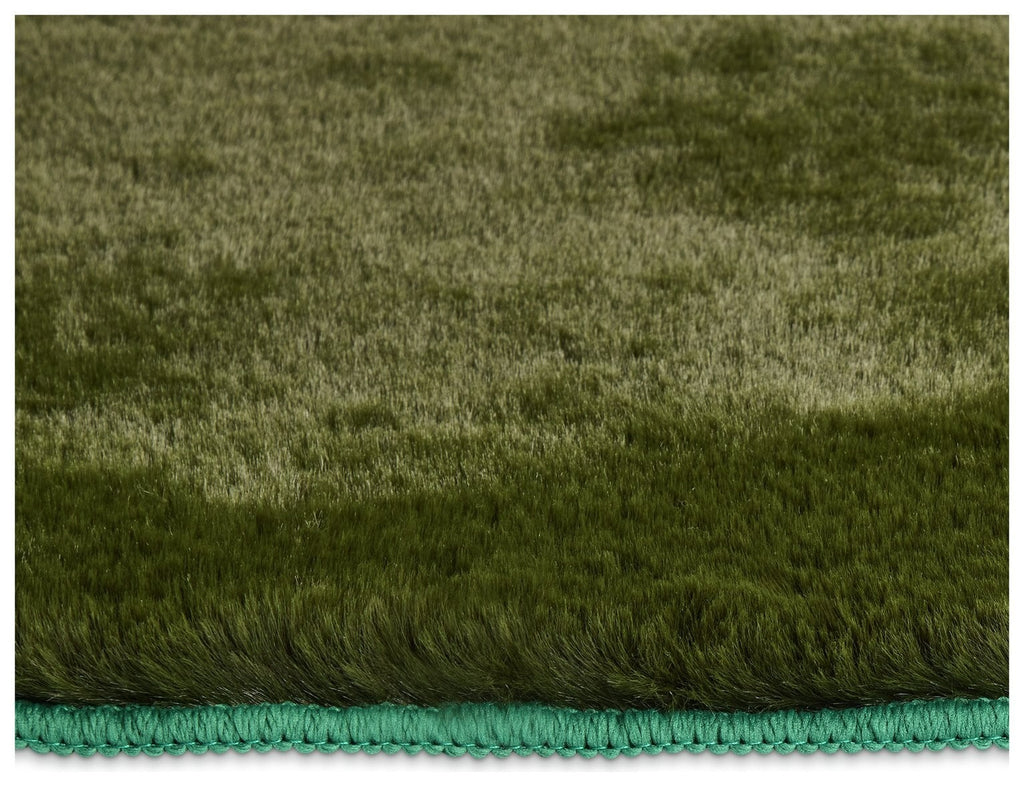 Cosy Soft Moss Green Short Pile Rug - 230x160cm