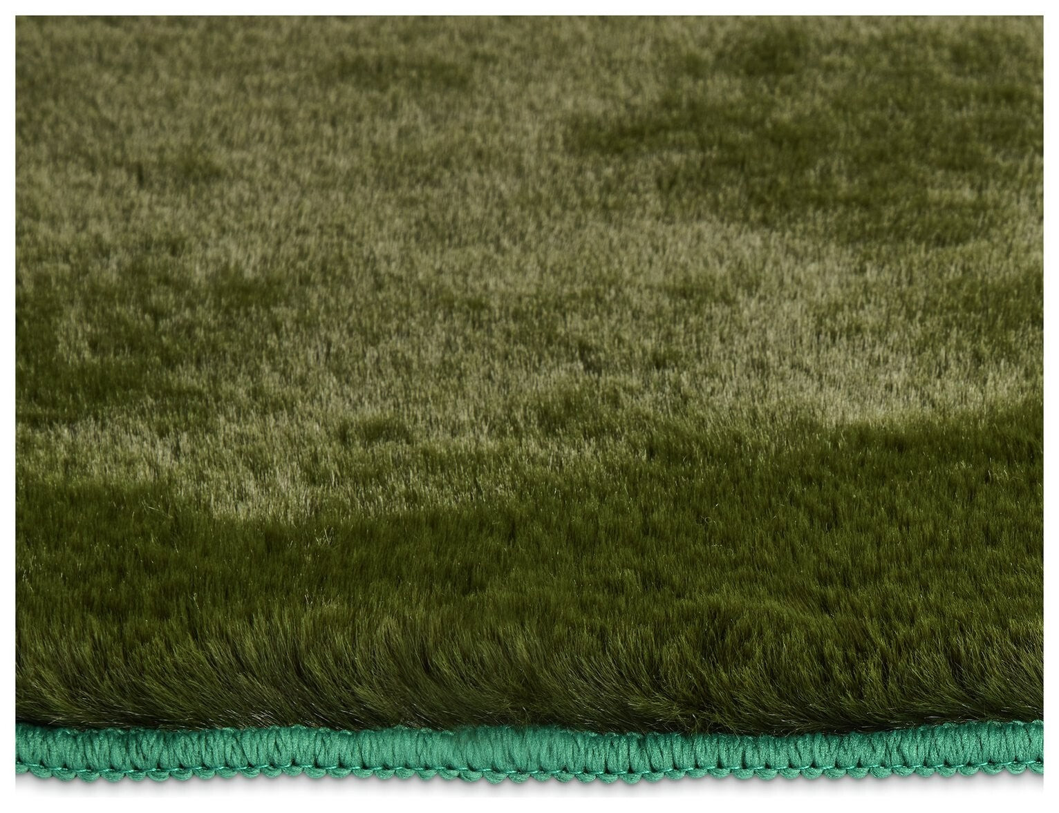 Cosy Soft Moss Green Short Pile Rug - 230x160cm