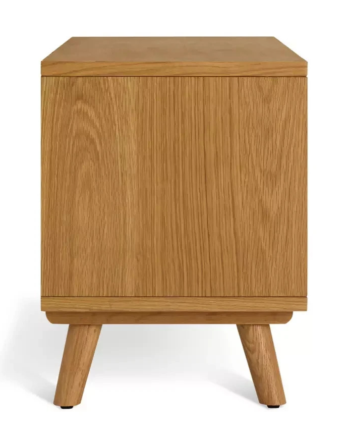 Afram 2 Door 1 Drawer TV Unit - Oak ( B Grade )