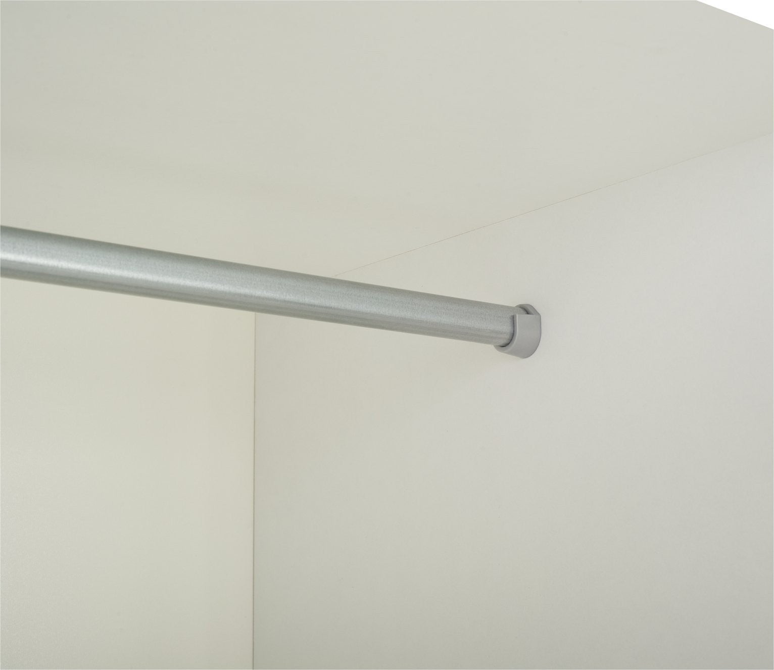 Home Seville 2 Door Open Shelf Wardrobe - White ( B Grade )