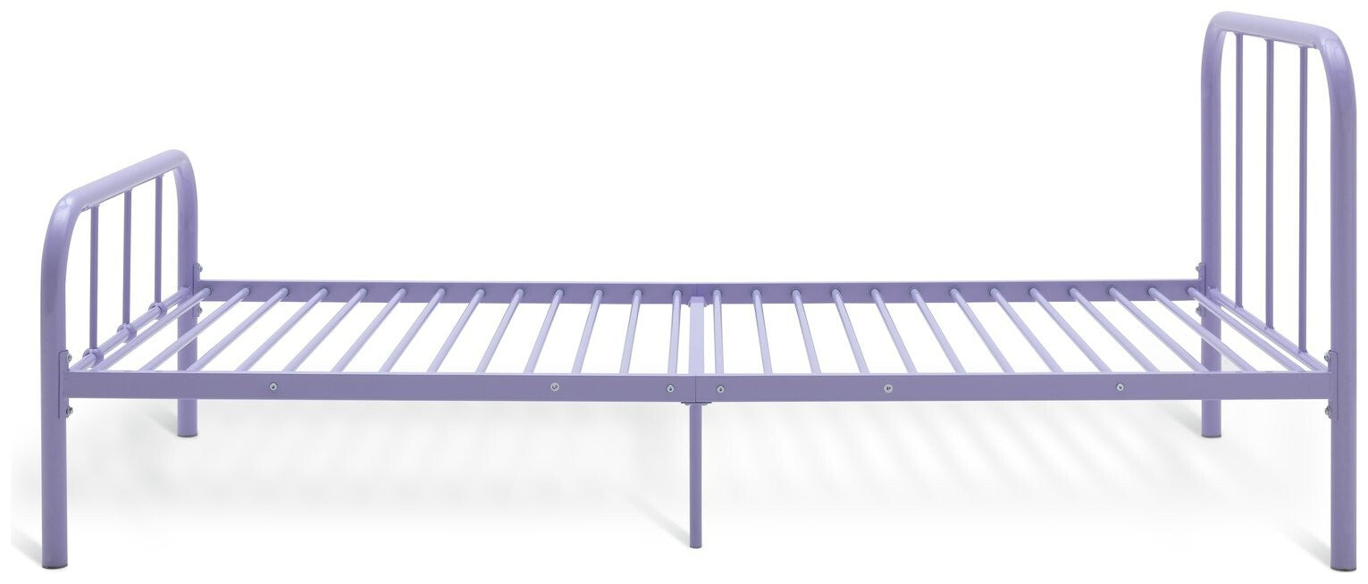Charlie Single Metal Bed Frame - Lilac