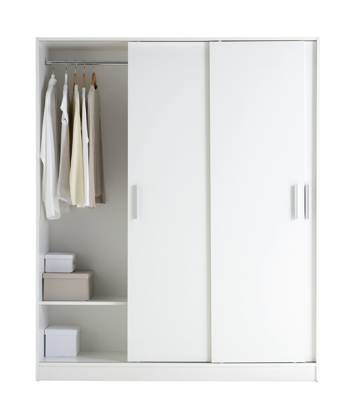 Home Nova 3 Door Sliding Wardrobe - White