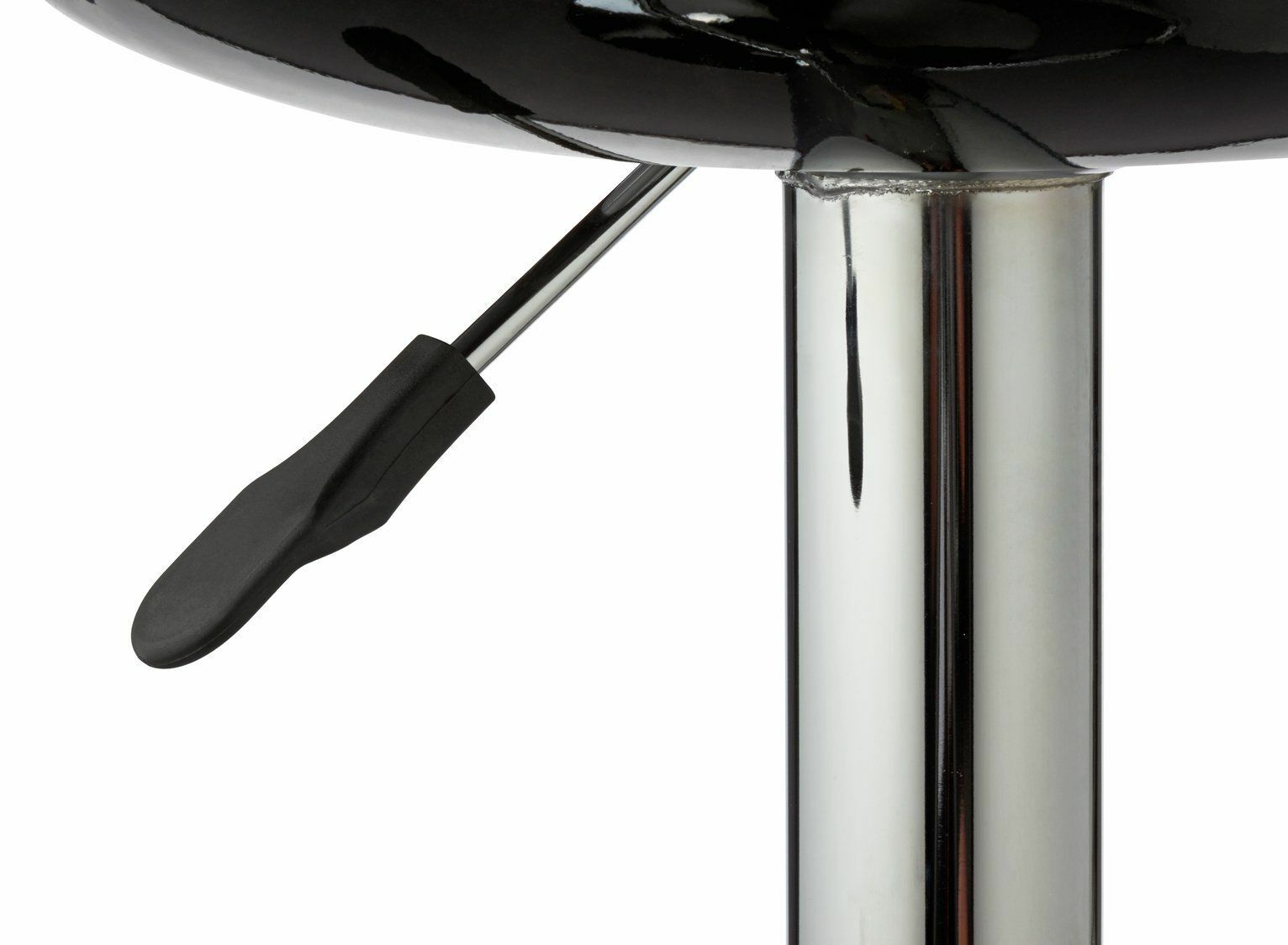 Ottawa Gas Lift Bar Stool - Black |Adjustable Swivel Kitchen Breakfast Bar Chair