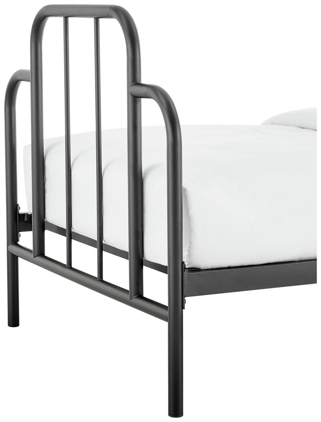 Habitat Jacques Single Metal Bed Frame - Black | Sturdy Bedroom with Mattress