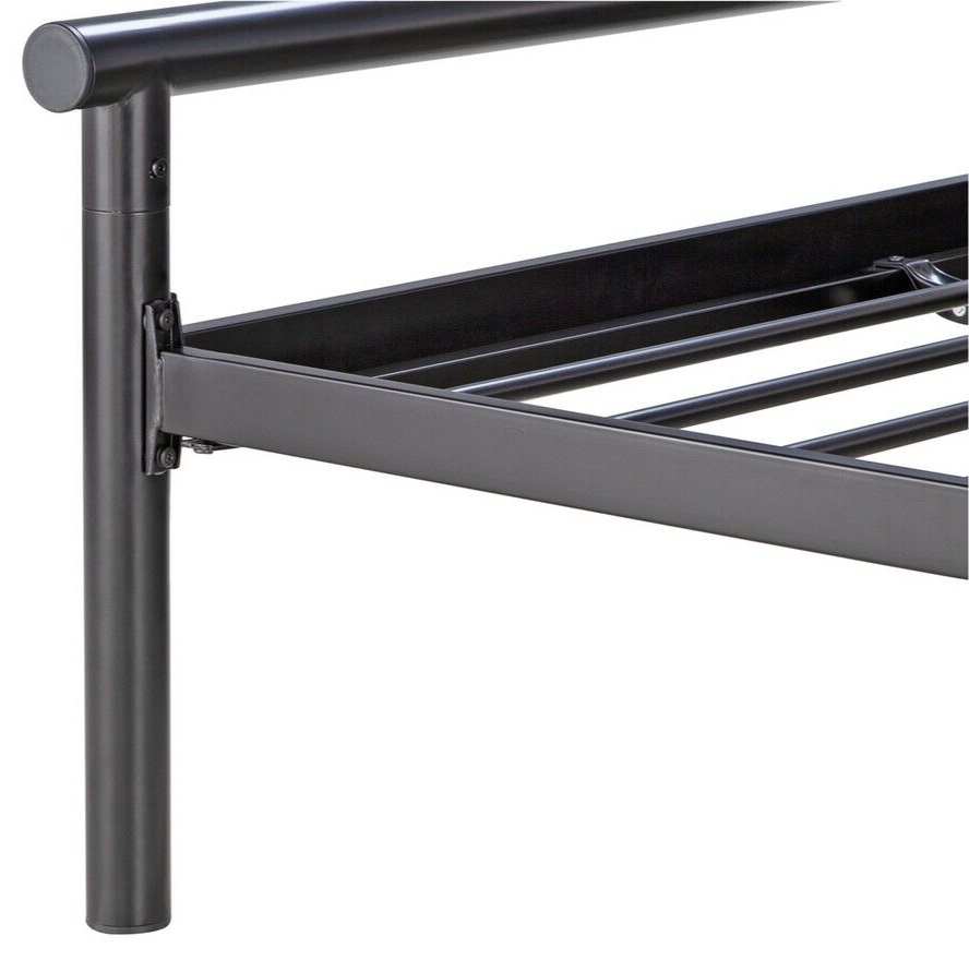Home Avalon Small Double Metal Bed Frame Black | Sturdy Modern Bedroom Furniture